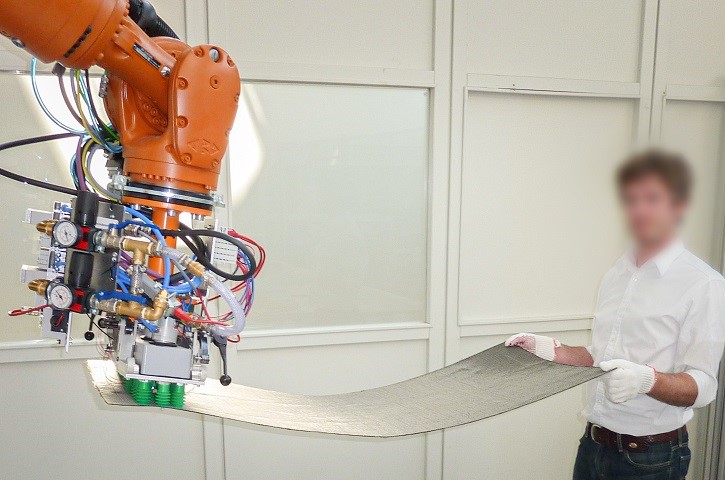 DrapeBot - A European Project developing collaborative draping of carbon fiber parts