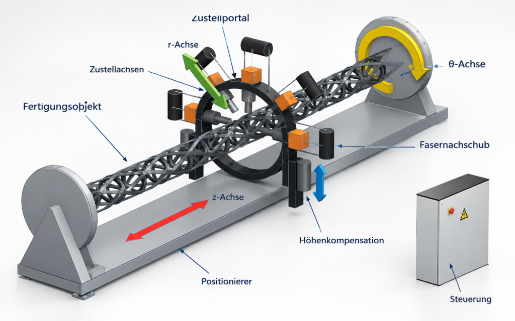 Multistrang-Kohlefaser-Legemaschine